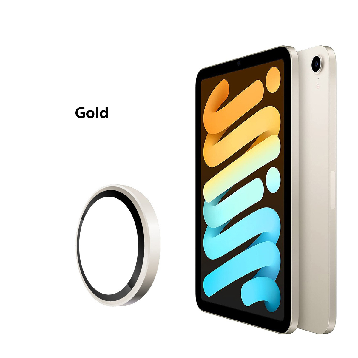 2PCS Back Camera Lens Protector for iPad 10 Air 4 5 Air4 Air5 AR+AF Metal Ring Protector Lens For iPad Pro 12.9" 11" Glass Film