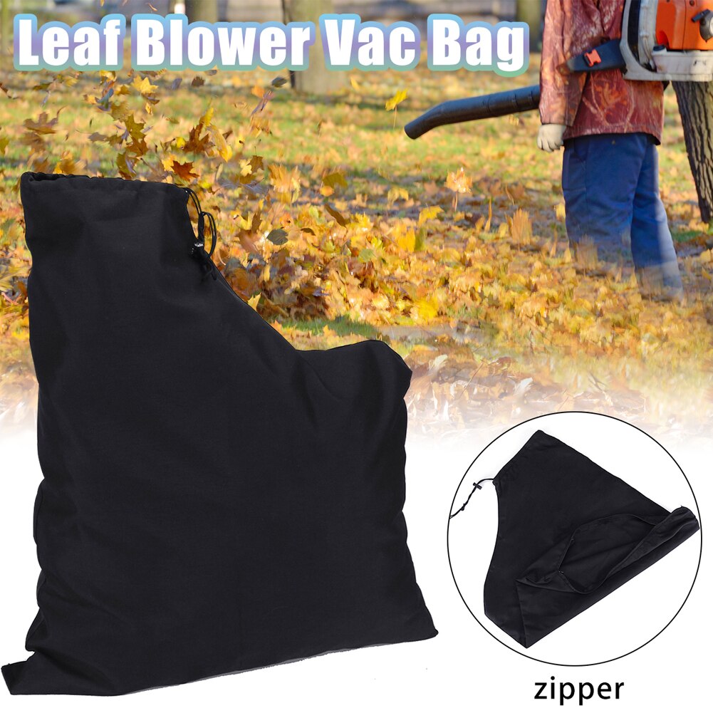Lawn Shredder Zippered Smooth Outdoor Garden Storage Polyester Leaf Blower Yard Vacuum Bag Solid Dust Collection Easy Clean