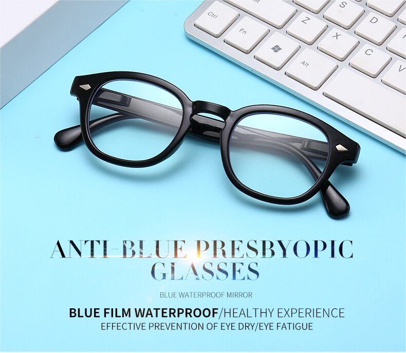 KINZUO Anti-Blauw-Licht Leesbril Mannen Computer Game Bril anti-vermoeidheid Clear leesbril Dioptrie 1.0 + 4. 0 18200