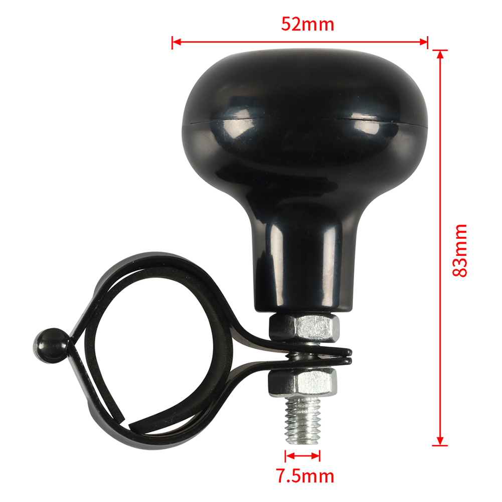 Pommeau universel de volant de voiture, boule de toupie de volant de voiture, poignée de puissance pour voitures et camions, Durable