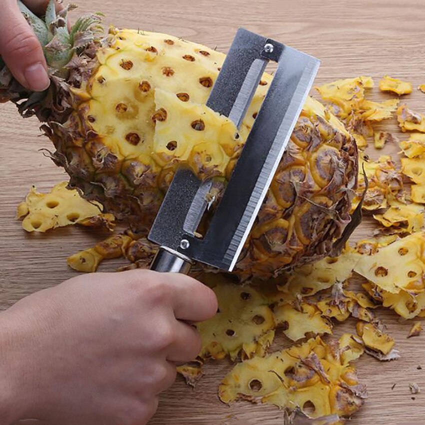 1PC Stainless Steel Durable Practical Kitchen Gadgets Pineapple Peeler Tools Knife, Manual Sharp Sugar Cane Home Cutter ножи