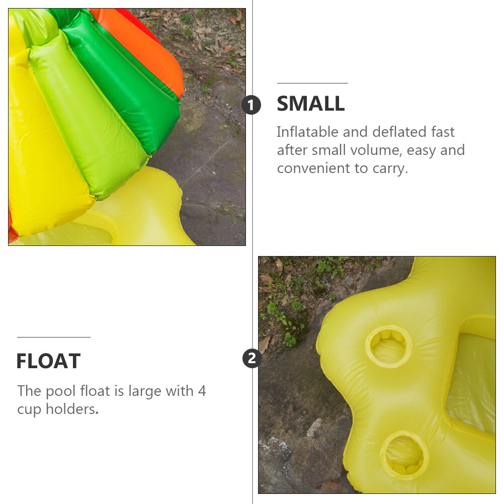 1Pc Inflatable Drink Float Floating Drink Tray Water Fruit Service Bar