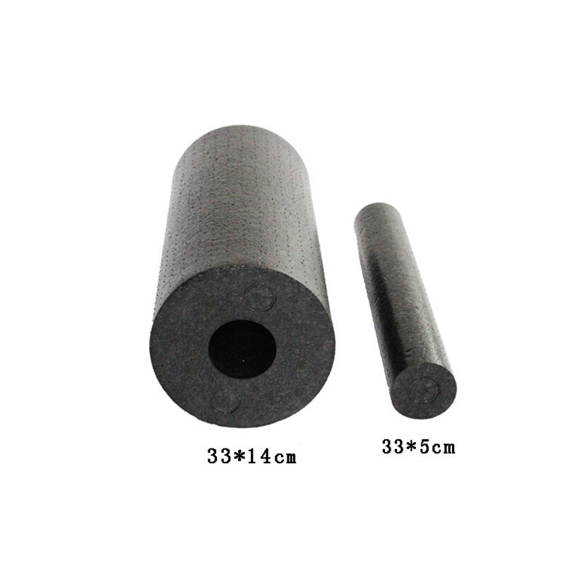 2 stks/set 33x14 cm EPP Schuim Roll Hoge Fitness Massage Roller Oefening Balans Yoga Baksteen Blok Gym Apparatuur zwart Sport