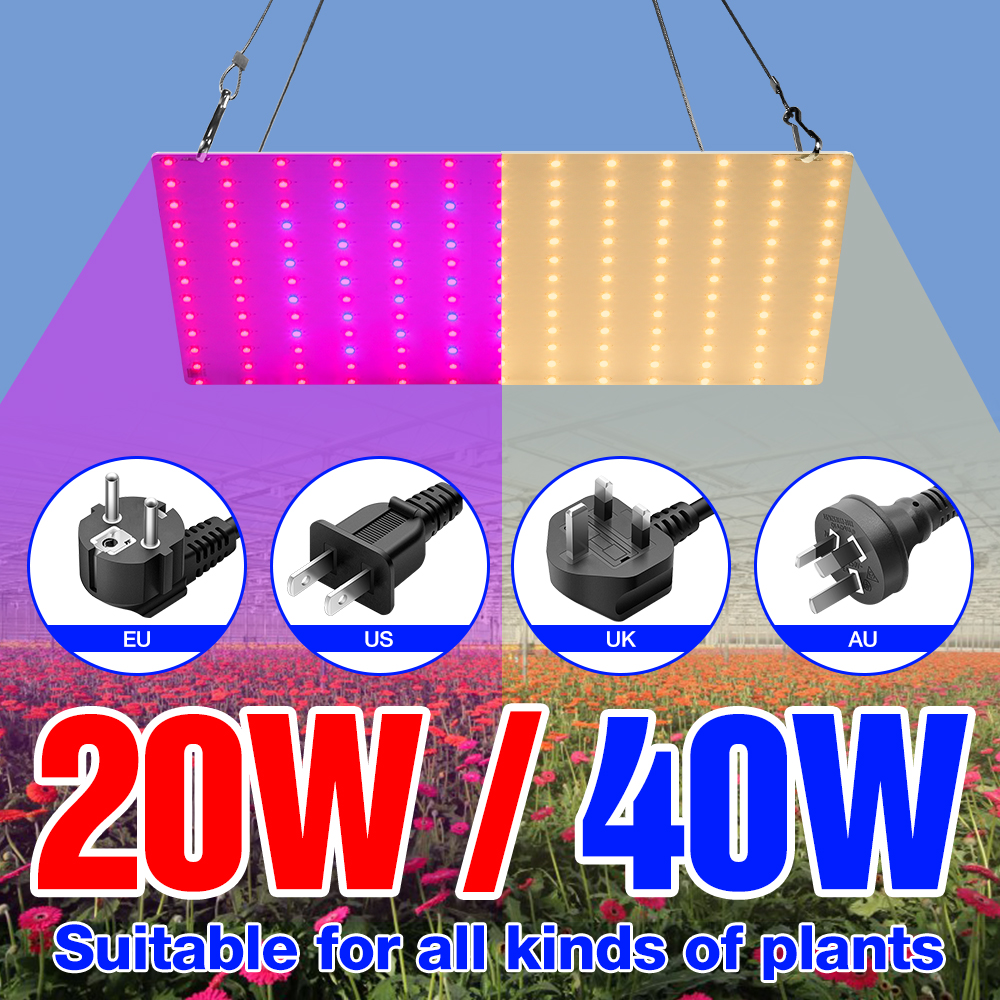 Oświetlenie LED do uprawy płyta kwantowa o pełnym spektrum do szklarni do kwiatów hydroponiczne lampa do uprawy nasion do wzrost roślin namiotu