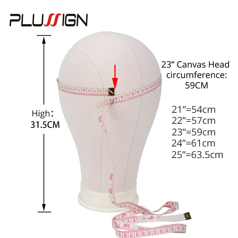 Wig Stand Mannequin Head Tripod Holder Adjustable Canvas Block Head Stand 21-25Inch Cosmetology Hairdressing Hair Extensions