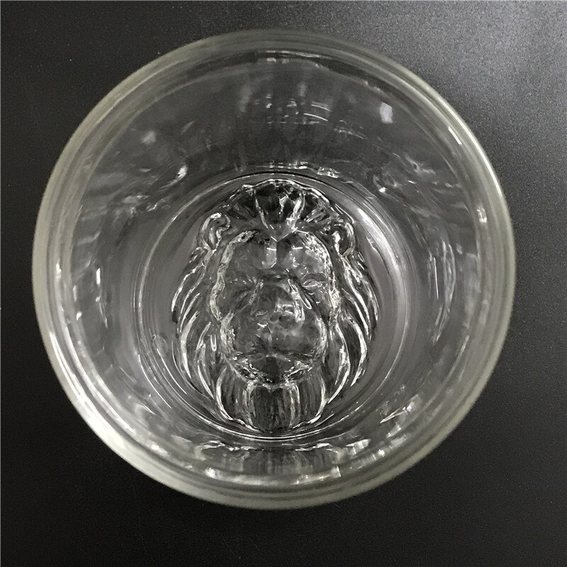 Double Wall Glass Lion Cocktail Cup Drinkware