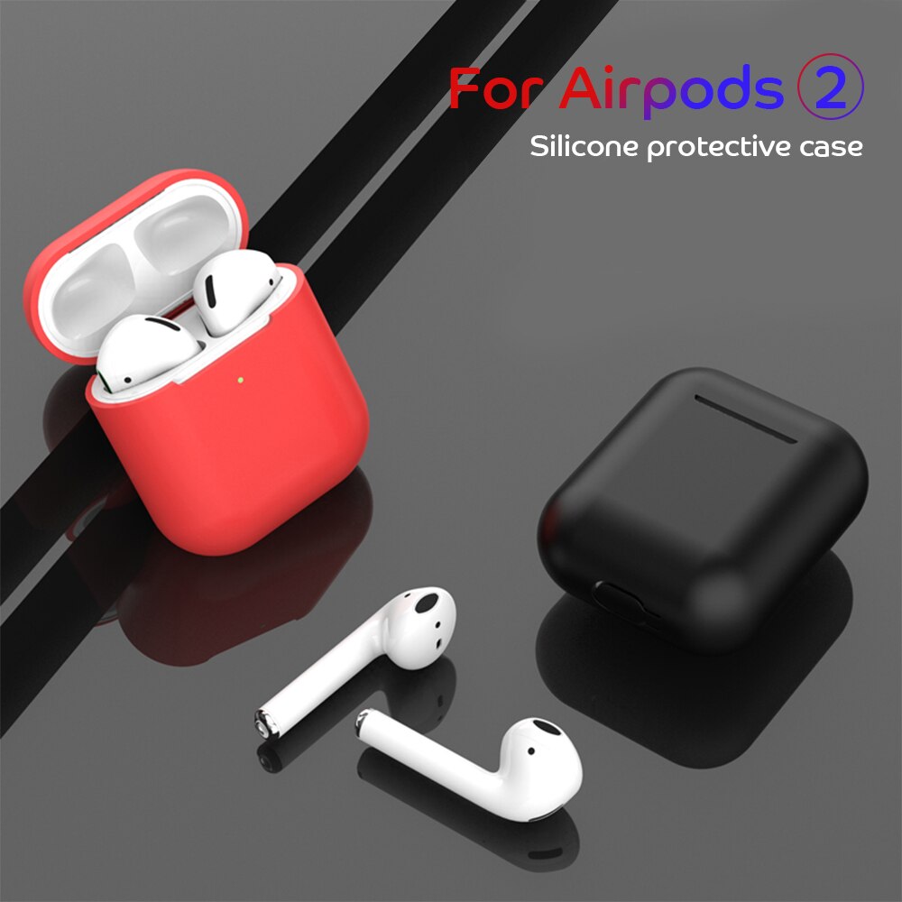 Earphone Case For Apple Airpods 2 Air pods 2 Silicone Cover Wireless bluetooth Headset Cases For Airpods 2 For Airpods2