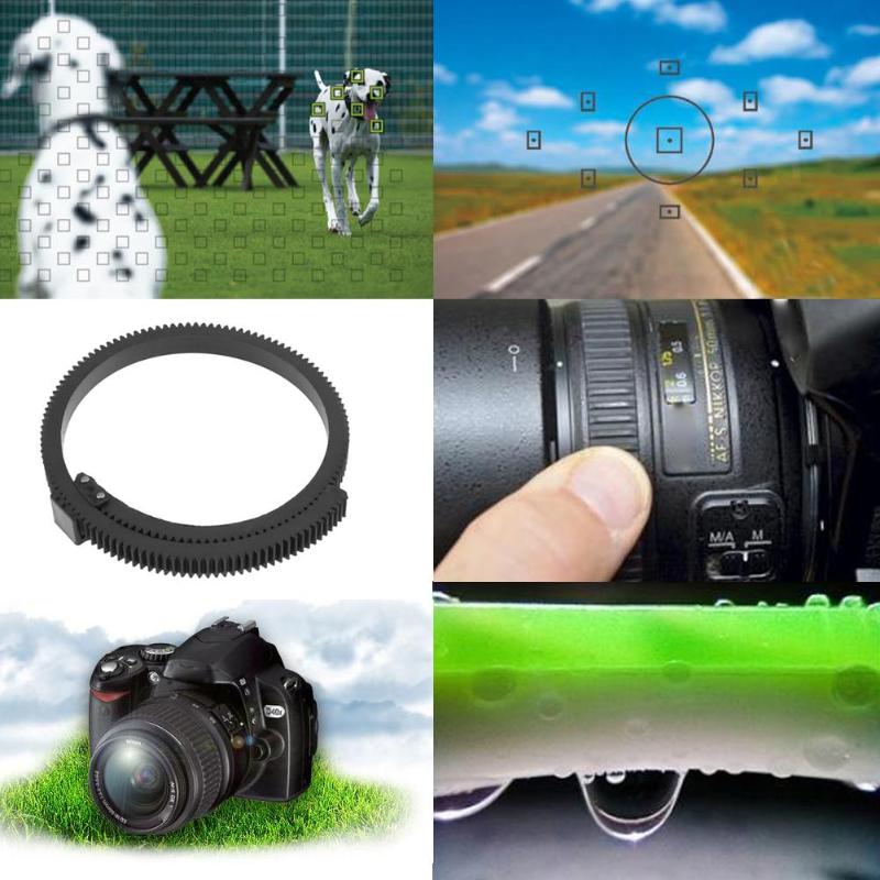 5D2 7D Verstelbare Flexibele Rubber Camera Follow Focus Camcorder Camera Zoom Lens Gear Ring Riem Camera Accessoires