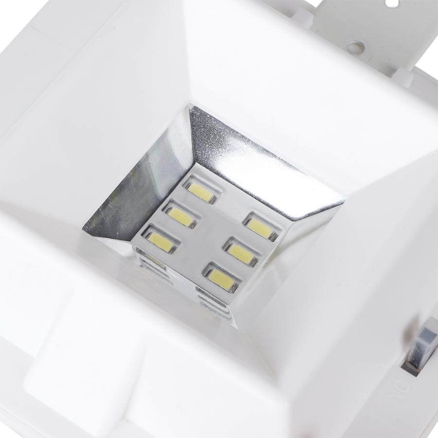 6 LED Solar Lights Outdoor Waterproof Solar Power Fence Light Garden Security Gutter for Garden Front door Garage Fence