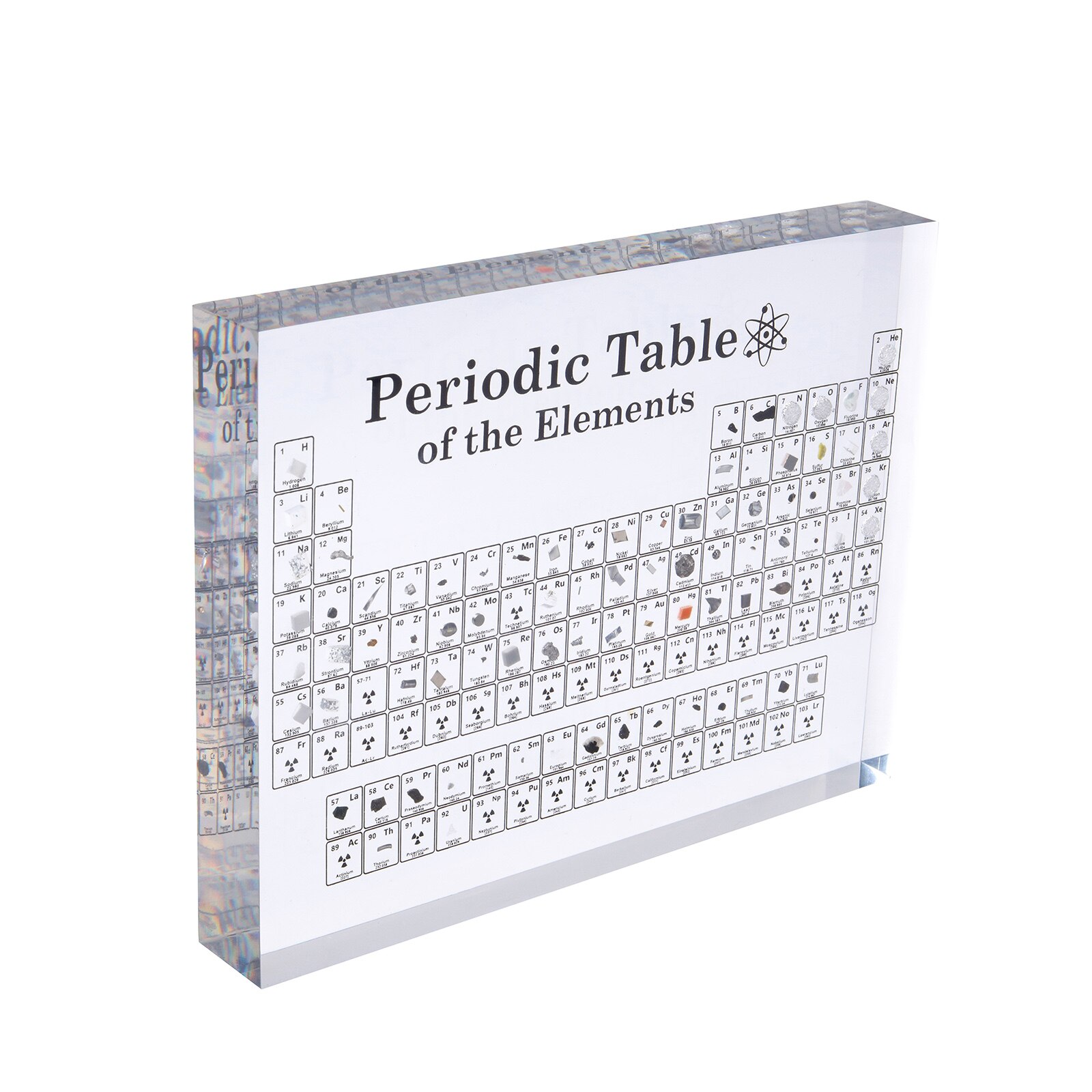 Waterproof Acrylic Periodic Table Chemical Element Display Chart Periodic Table Teaching Tool Student Learning Tool Craft Decor