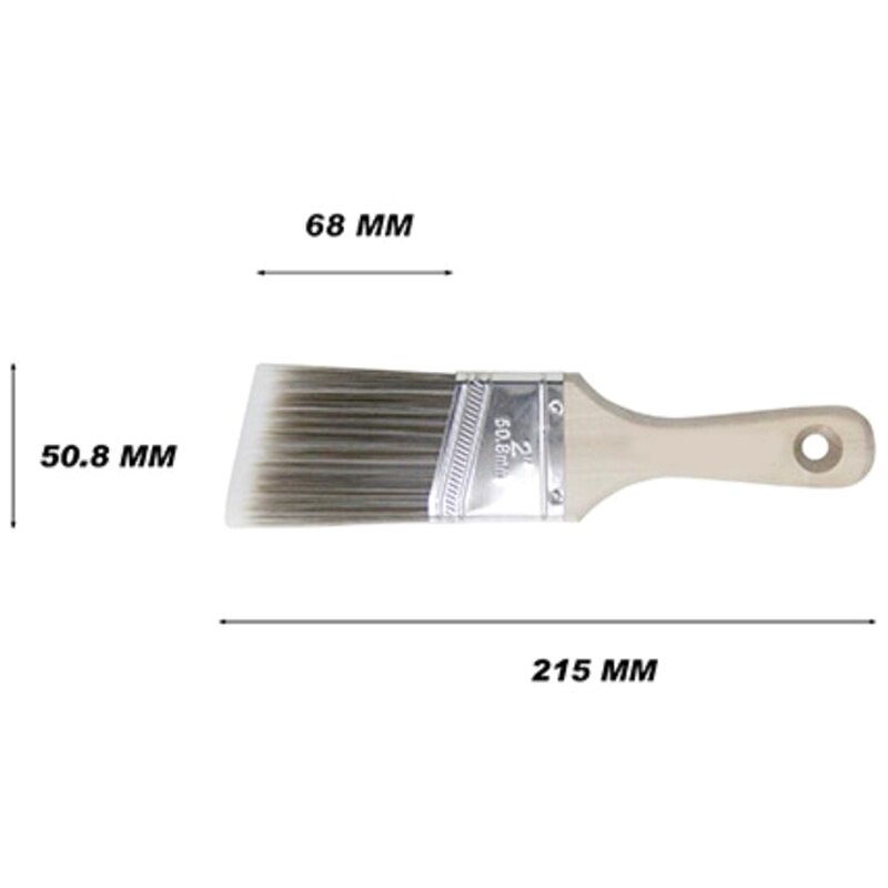 5-- delige verfkwastenset compleet, klein hulpstuk schuin mondoliekwast, speciaal kwastje voor decoratie