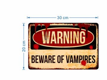 Halloween Warning Sign Sticker Party Horror Decoration Self-adhesive Wall Sticker: E