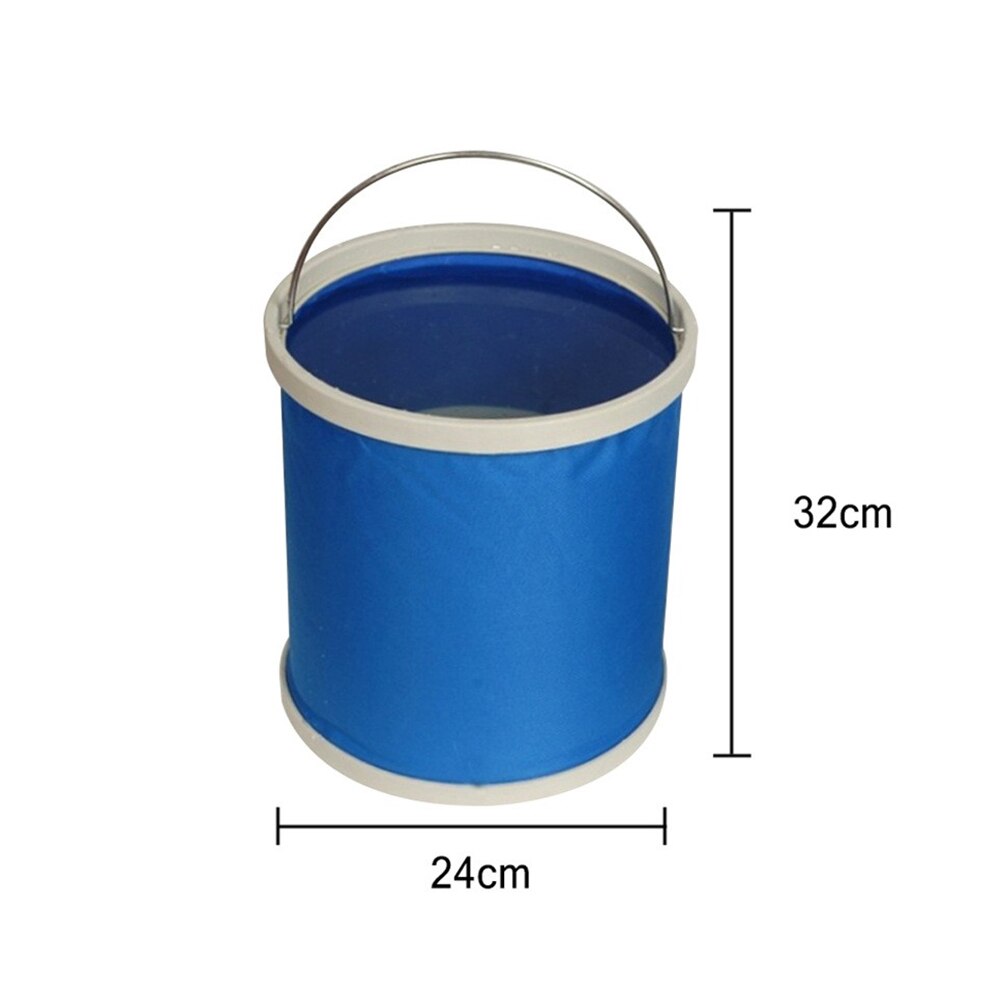 Portable Water Bucket Foldable Outdoor Travel Camping Hiking Fishing Water Storage Container Drinking Picnic Barrel: 13L