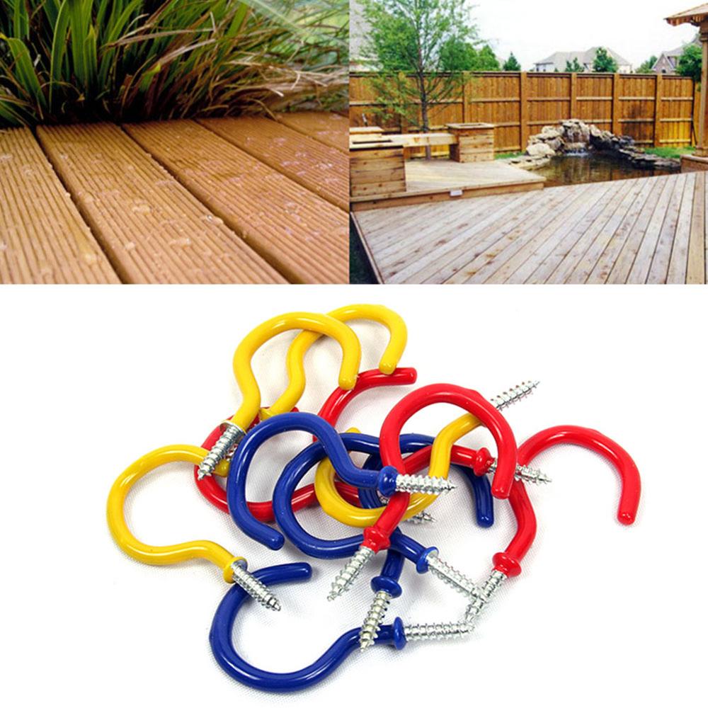 10 Pcs Outdoor Camping Draad Grond Nail Dek Nail Tent Luifel Pull Touw Vaste Schroef Haak Nail