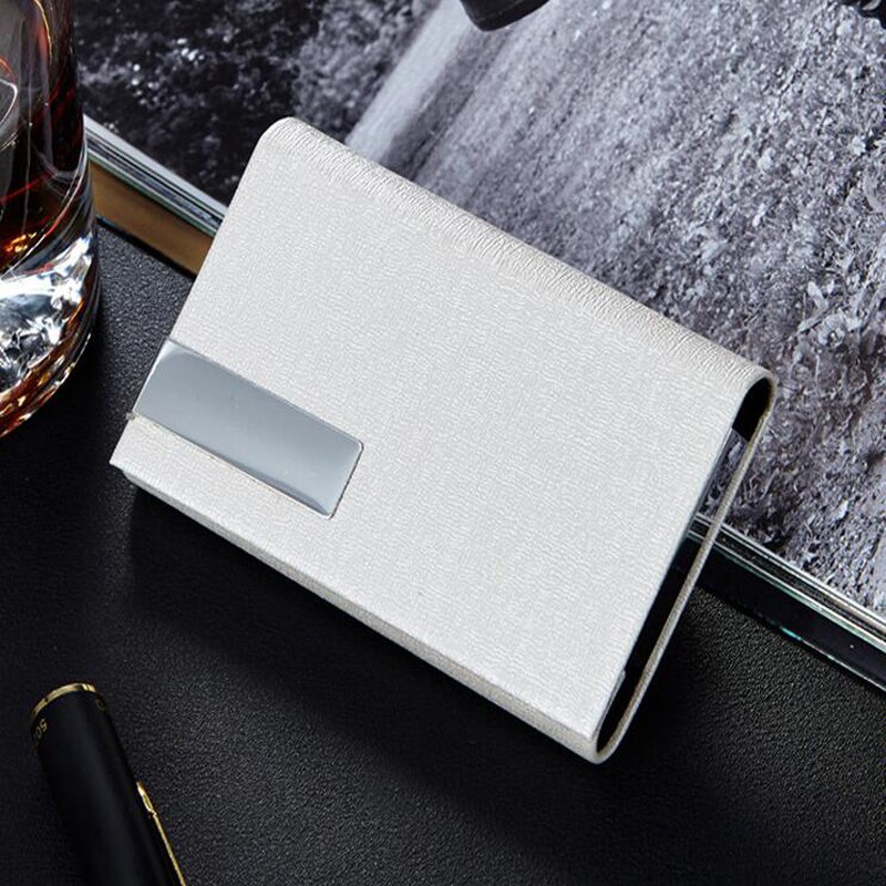 Aluminium Business Credit Card Holder Travel Leather Bank Cardholder Men ID Name Card Case Rfid wallet blocking