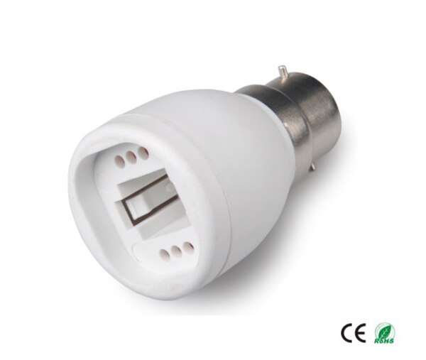 B22 to G24 Light Socket adapter, B22 to g24 lamp holder converter, CE Rohs,Install G24, Gx24 2P 4P to B22 Socket