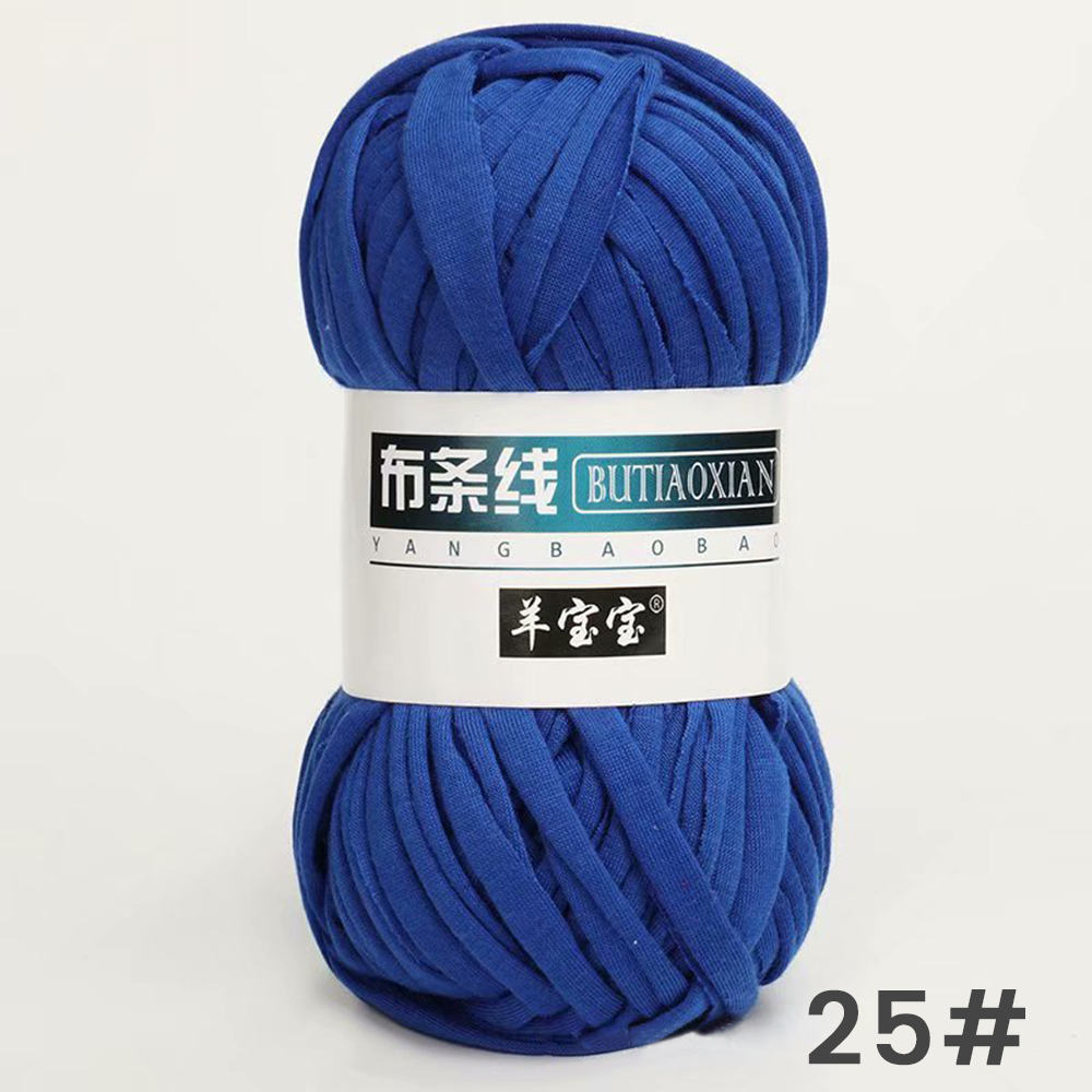 100g Dik Garen Super Zacht Gekleurde Doek Stof Strip Garen Voor Hand Breien Geweven Tas Tapijt Mand DIY handgebreid Materiaal