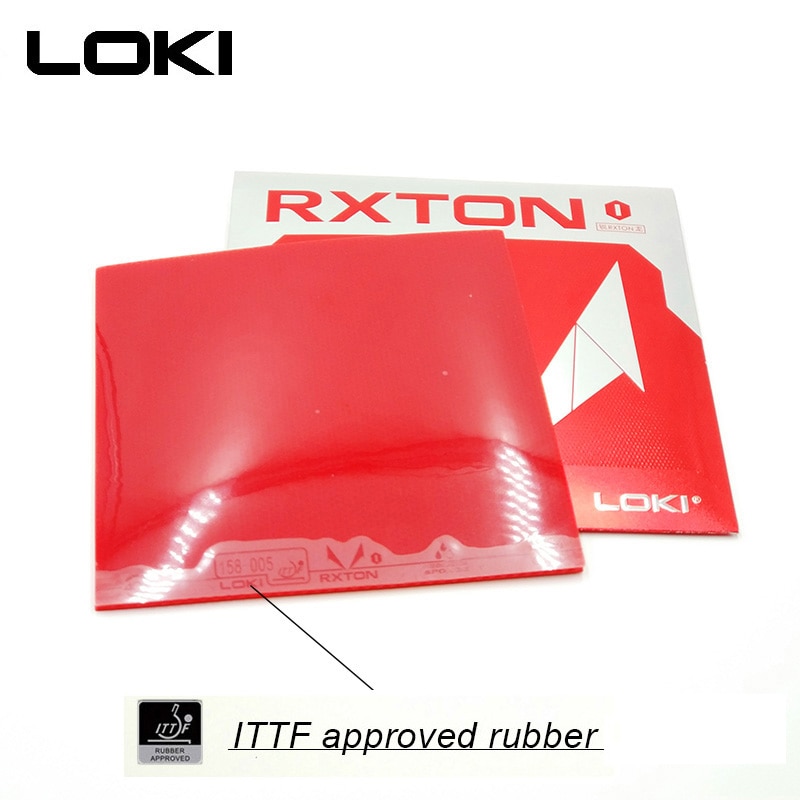 LOKI RXTON1 ITTF Approved Semi Sticky Table Tennis Rubber Hard Sponge Ping Pong Rubber Fast Attack Red Pingpong Rubber