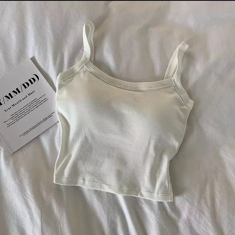 Crop Top Vrouwen Sexy Mouwloze Tops Mode Vrouwelijk Ondergoed Dame Hemdje Meisje Basic T-shirt Vest Lingerie Bras Tube Tops: Beige