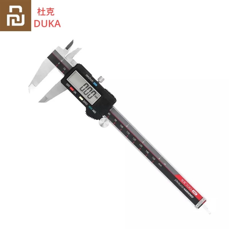 Xiaomi-calibrador Vernier Digital DUKA CA2, herramienta de medición eléctrica de precisión de 150mm, pantalla Digital LCD de 6 pulgadas, 0,01mm