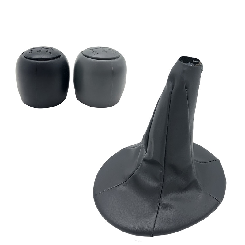 Housse de protection en cuir avec pommeau de levier de vitesse pour FIAT PANDA 2003 – 500 500C 2007