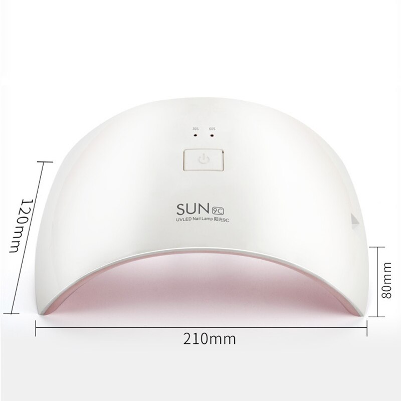 Sun 9C-Lámpara de secado de uñas, esmalte de uñas en Gel, lámpara LED eléctrica para manicura, 24W