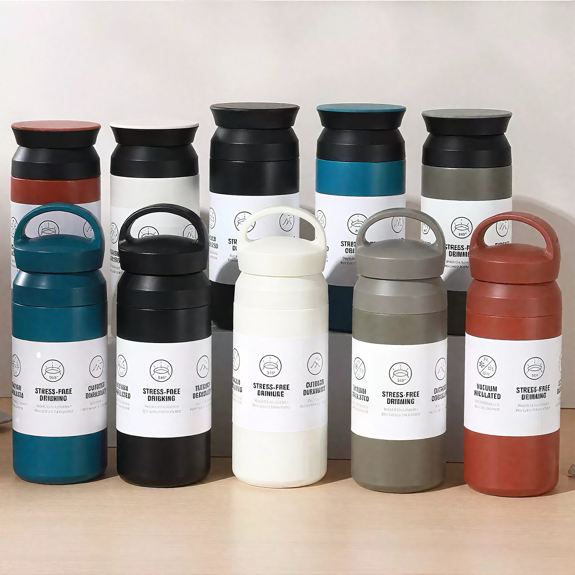 Reizen Tumbler Thermos Mok 350/500ML Roestvrij Staal Dubbelwandige Thee Koffie Thermoskan