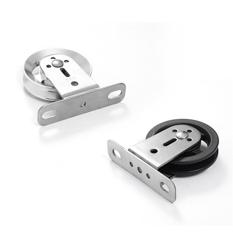 Katrol Blok Swivel Lifting Enkel Wiel Muur Plafond Mount Vaste Mute Lager Katrol Voor Diy Kabel Systeem Home Gym Accessoires