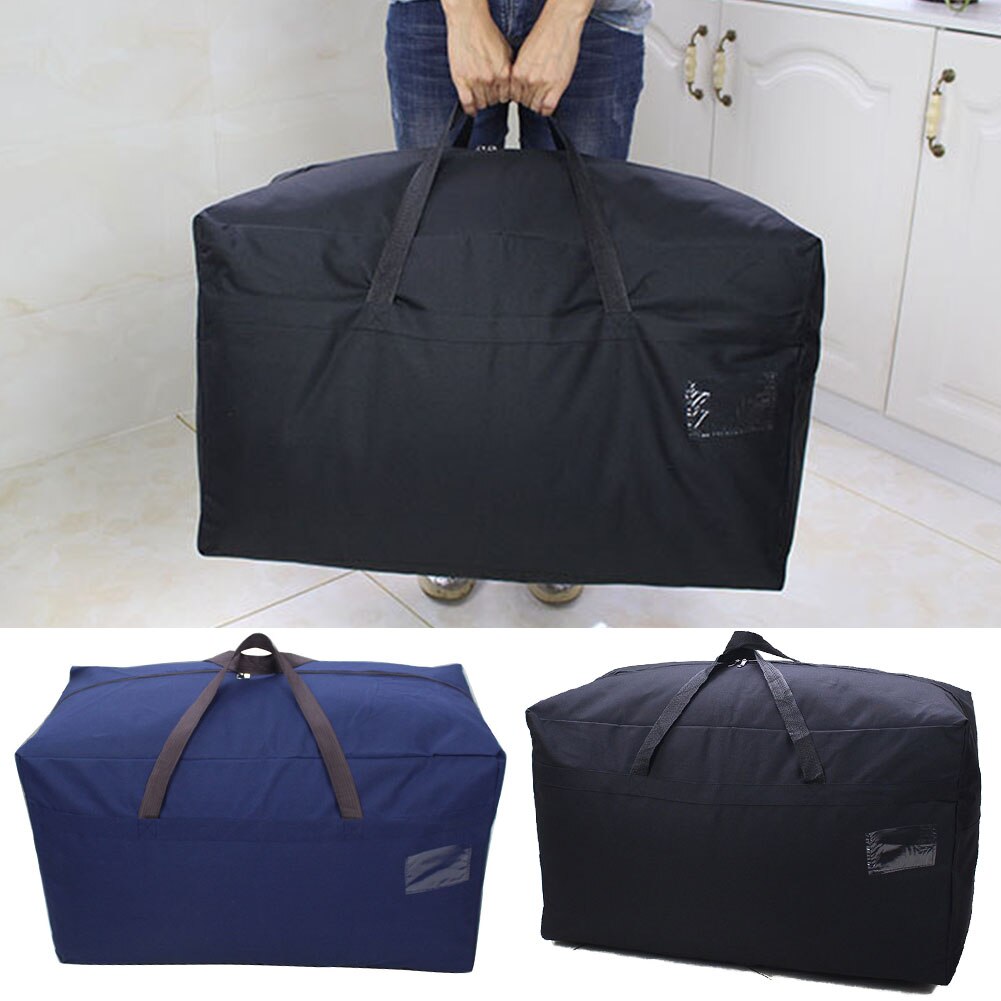 Unisexe couette imperméable organisateur de voyage épaissir bagages Oxford tissu doux sac de rangement avec poignée fermeture éclair grande capacité