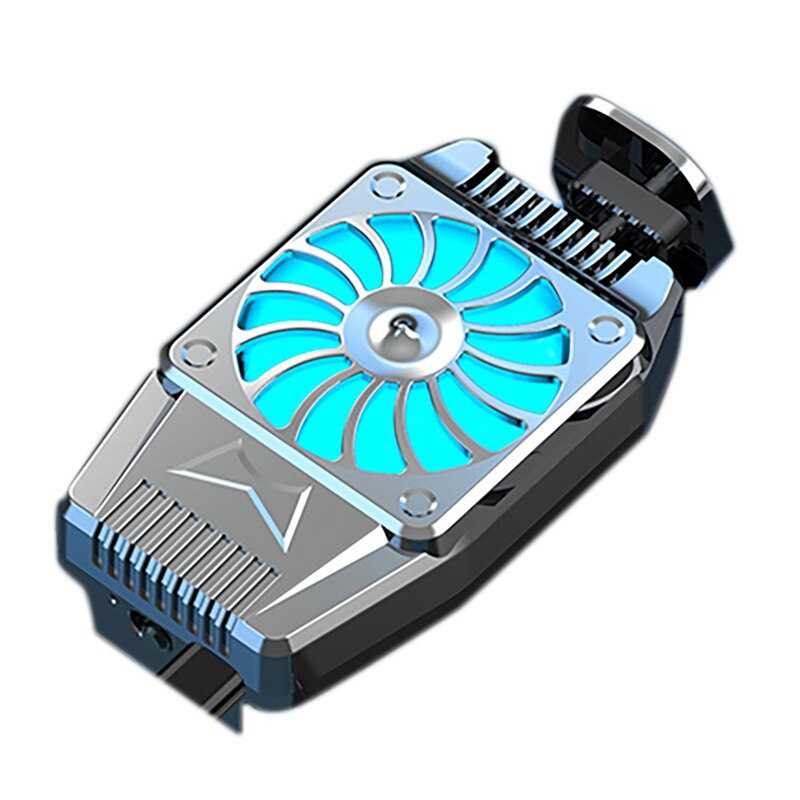 Jabs handy-kühler, wiederaufladbarer lüfter für iphones und android-handys, spiele-kühler, kühlventilator für iphones und android-handys: Silber