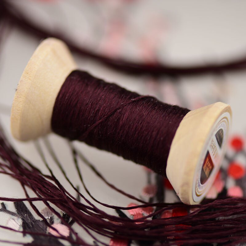 Red thread /20 meters silk thread/decorative hand embroidery/mini spool/embroidery line: 13
