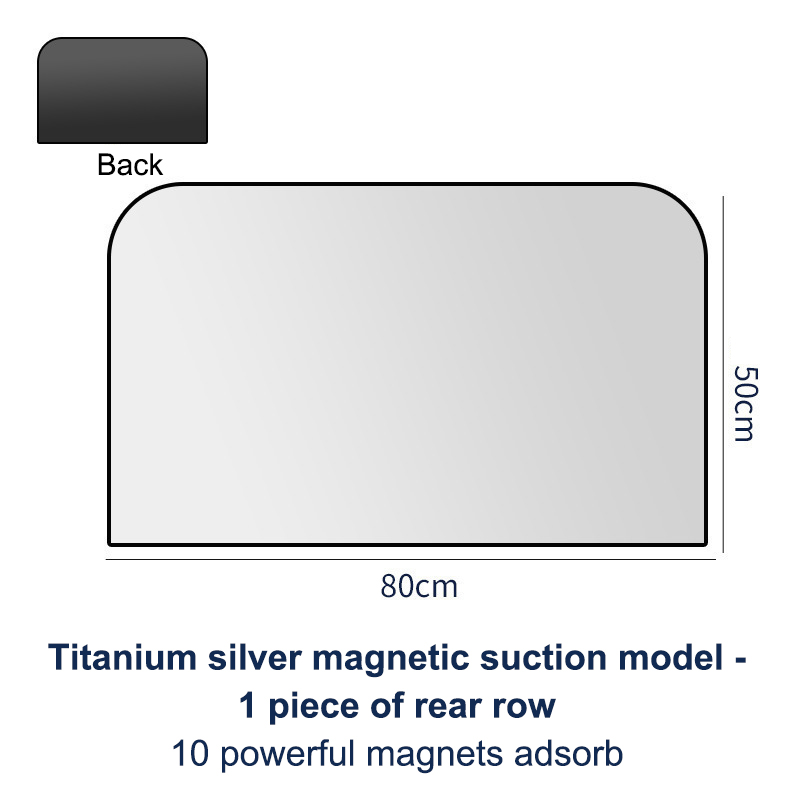 Zonneschermgordijnen voor de zijruit van de auto - Zomerzonbescherming UV-reflecterende magnetische privacyafdekkingen