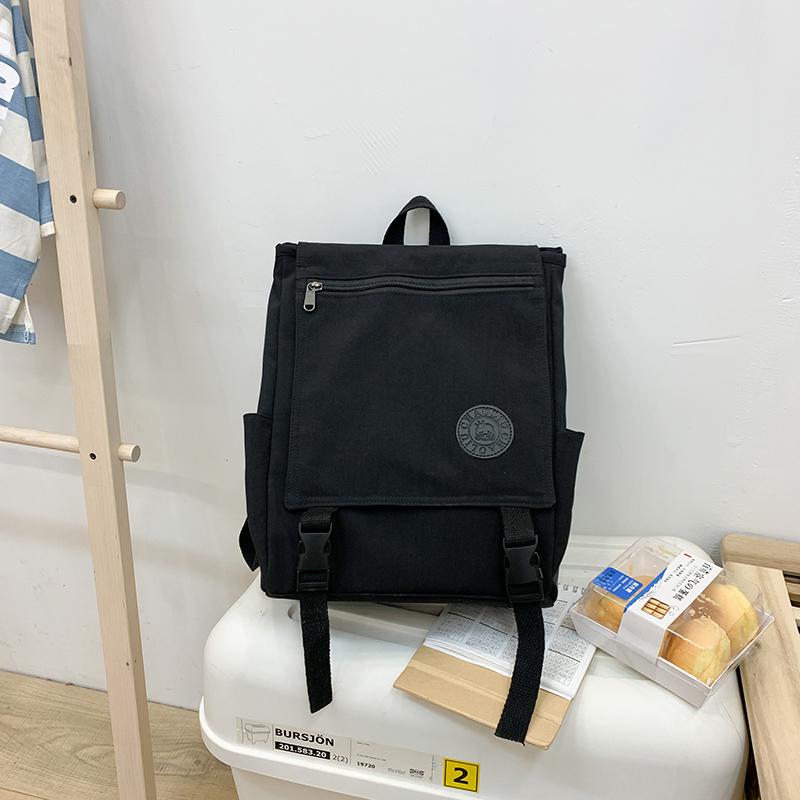 Mode Rugzak Casual Vrouwen Rugzak Rugzak Grote Capaciteit Schoudertas Mochilas Tiener Meisjes Schooltassen: Black