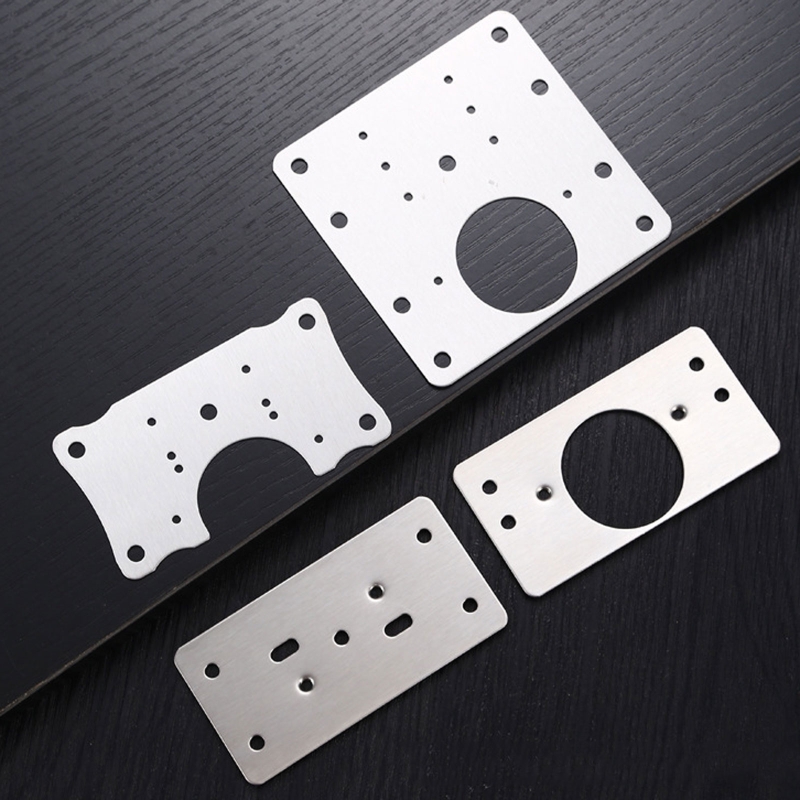 Cabinet Hinge Repair Plate Kit Stainless Steel Hinge Repair Plate for Protecting Wooden Kitchen Cabinet Door Durable