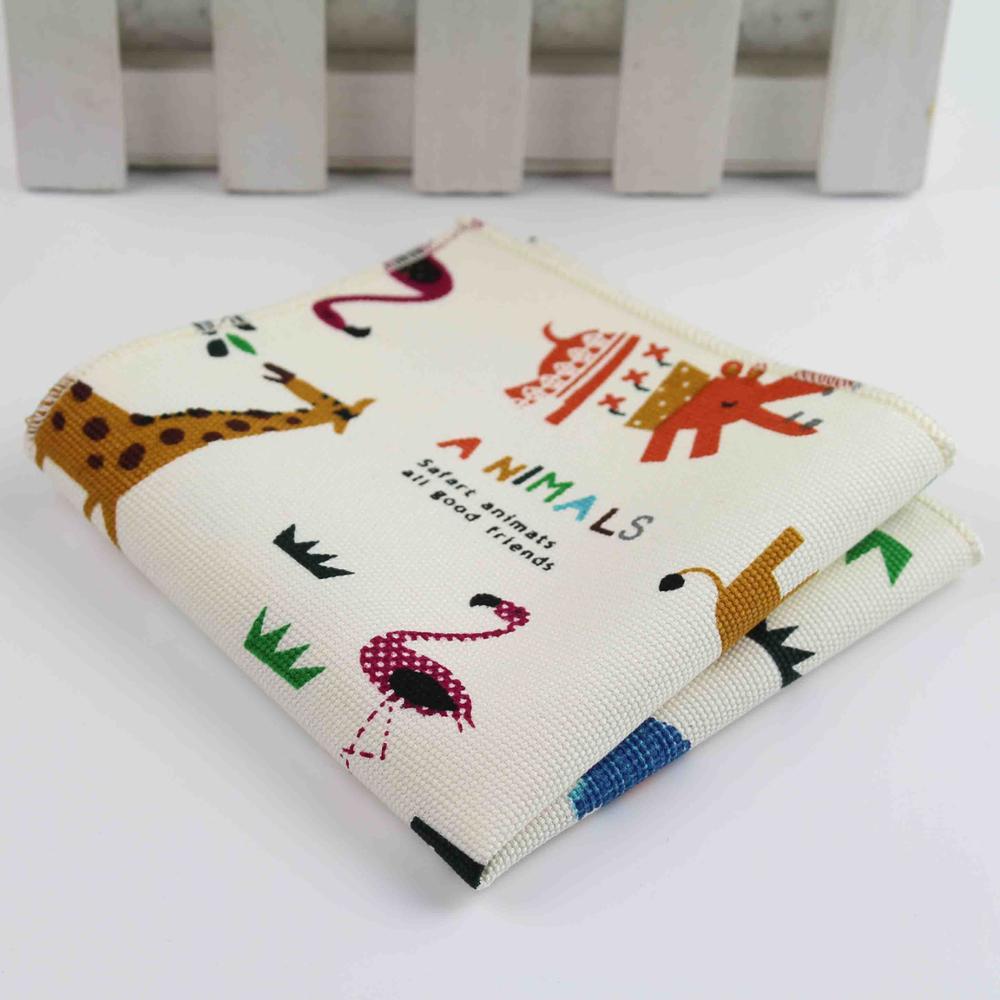 Männer Jahrgang Stil Baumwolle Leinen Taschentuch Blumen- gestreift Karte Flagge Tasche Platz 22*22cm Taschentücher Handtuch Lässig: 37