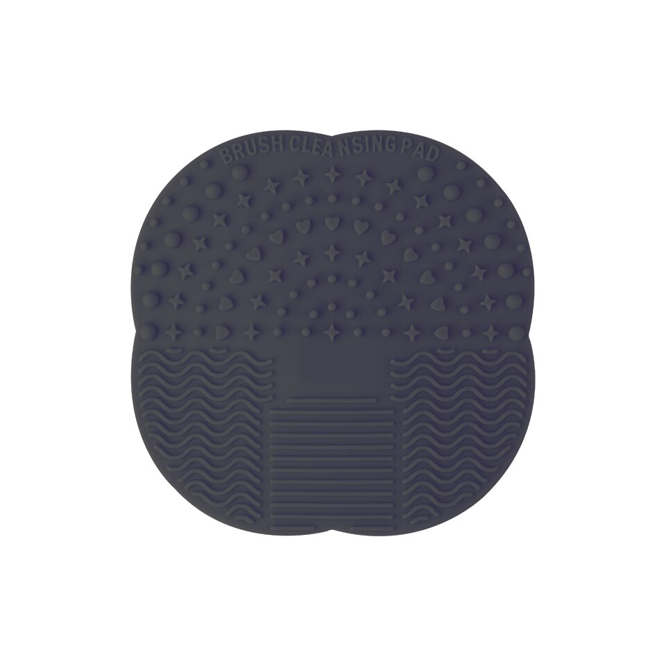 Neue 1PC Silikon machen-hoch Pinsel Reiniger Pad Waschen Pinsel Gel Reinigung matt Stiftung Pinsel Reiniger Kosmetische machen-hoch-Werkzeug: Schwarz