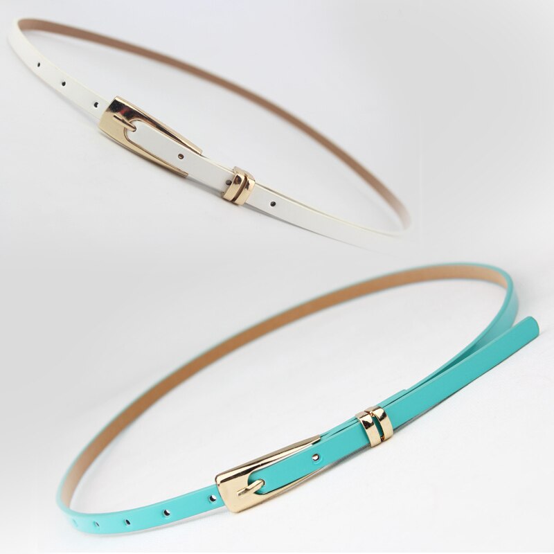 Grote naam eenvoudige stijl riem pu lakleer lange u-vormige gesp fijne damesriem luxe merk riemen voor vrouwen