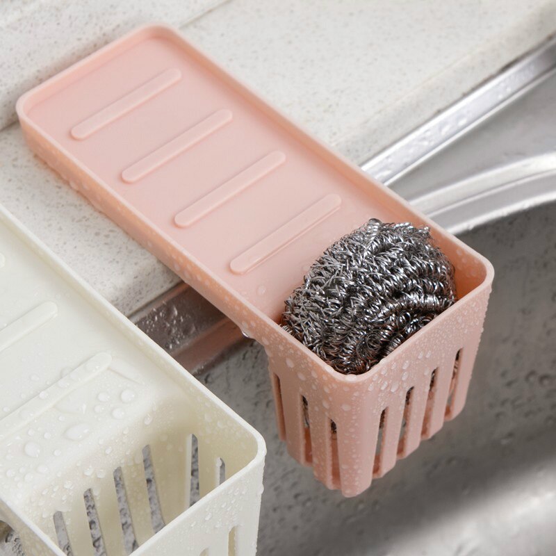 Sugekop køkkenvask svamp hylde rack køkkenudstyr multifunktionelt badeværelse hylde håndklæde sæbeholder køkken tilbehør