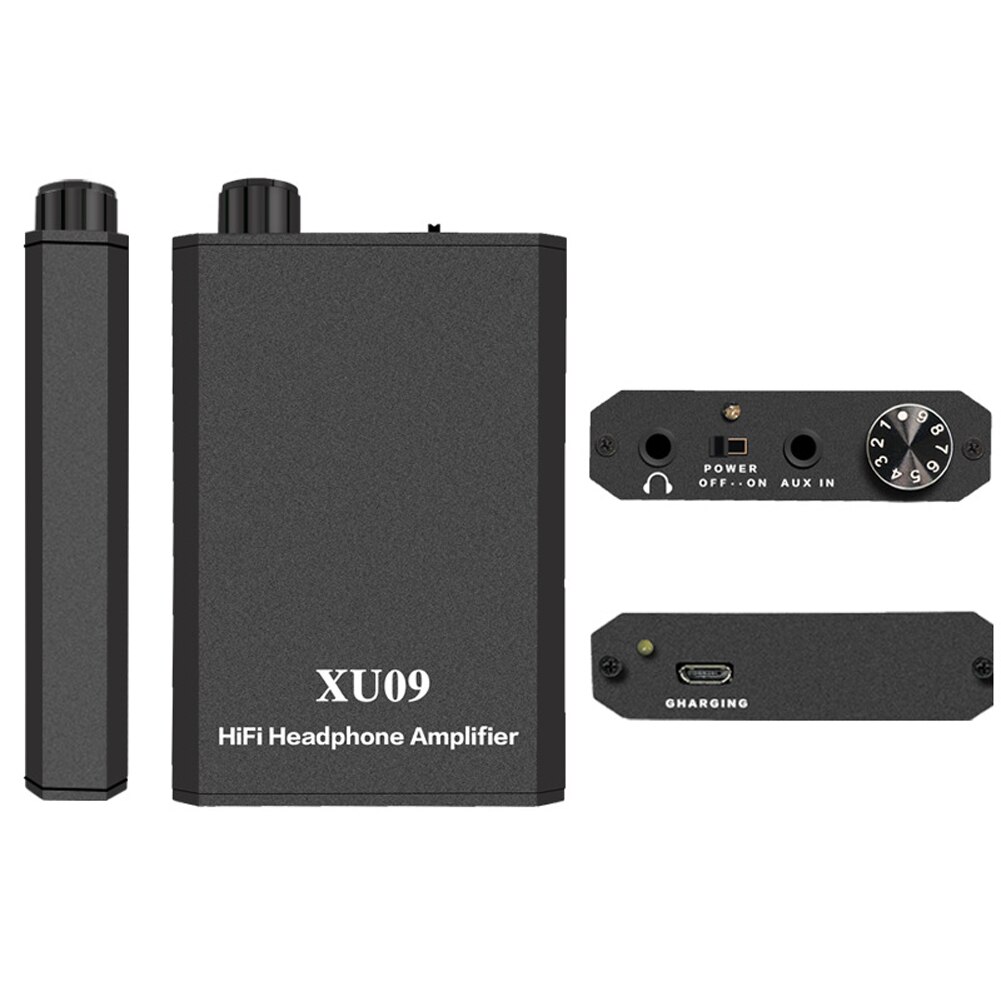 Compact Headphone Amplifier Portable Sound Improver Subwoofer Noiseless Earphone Amplifier