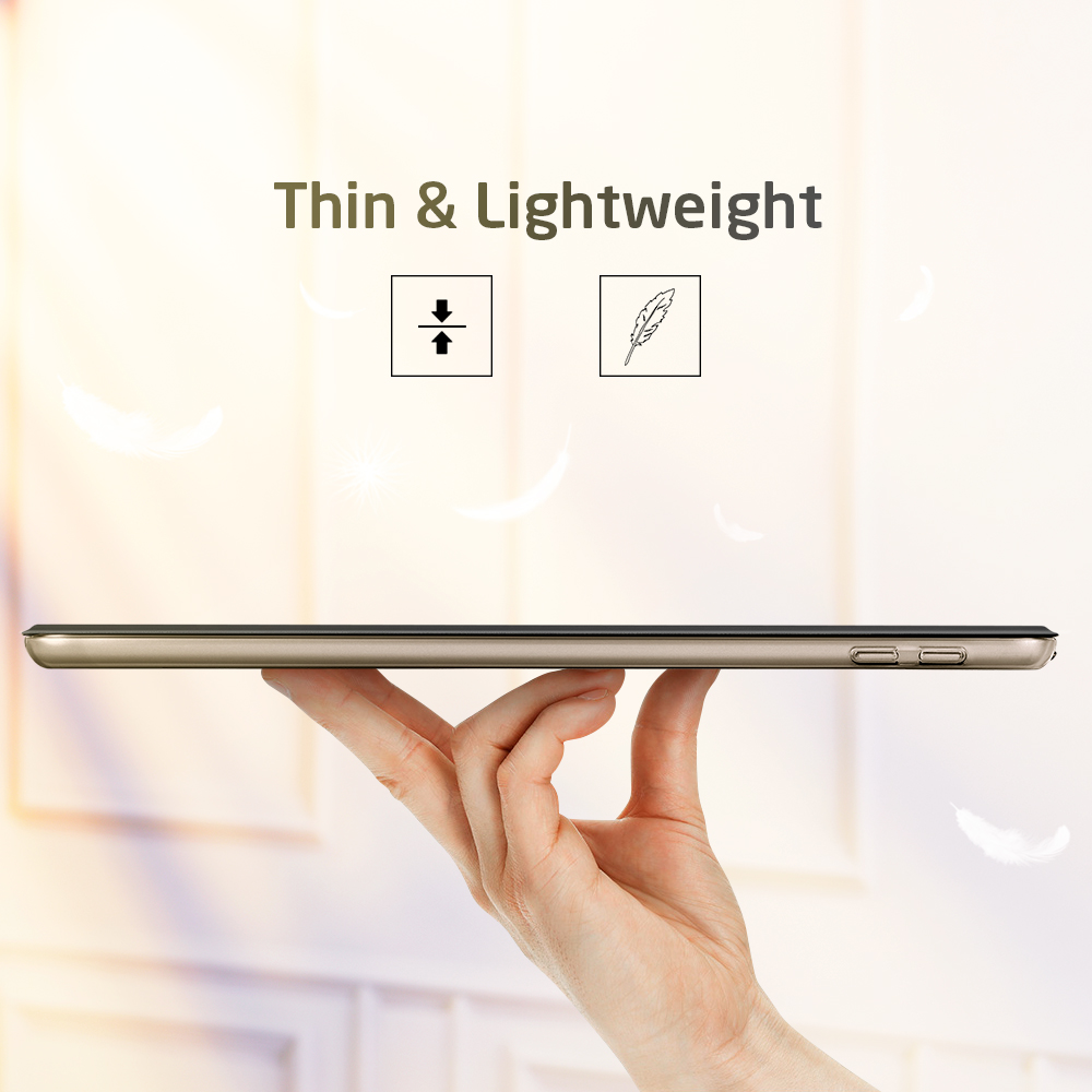 Coque de protection pour tablette Huawei MediaPad T3 10, 9.6 pouces, support rabattable, étui intelligent Transparent pour tablette Huawei T3 9.6 AGS-L09/L03/W09