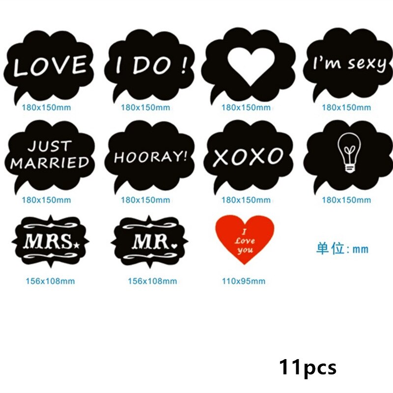 Mr Mrs Just Married Photo Booth Props Wedding Decoration Bridal Shower Bachelorette Party Supplies Bride To Be Photobooth Favors: FF