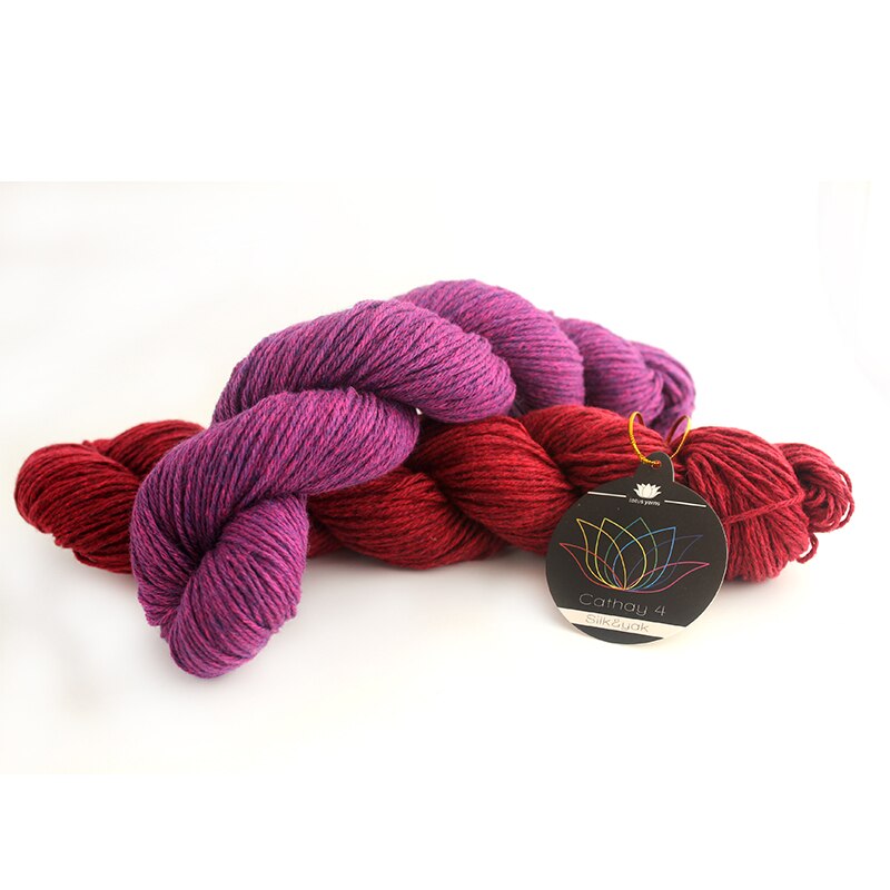 50g écheveaux de fil de yak tibétain en soie doux à tricoter à la main, crochet, pulls, châles et vêtements diy cathay 4