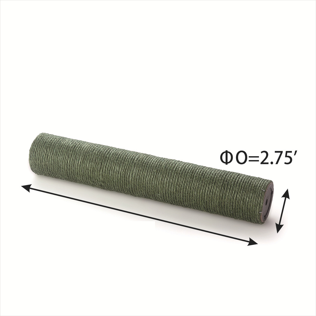 Cat Scratching Post Cat Tree Sisal Climbing Frame DIY Replacement Post Accessories Kitten Toy Pet Furniture Kittens Scratch Pole: XS / green