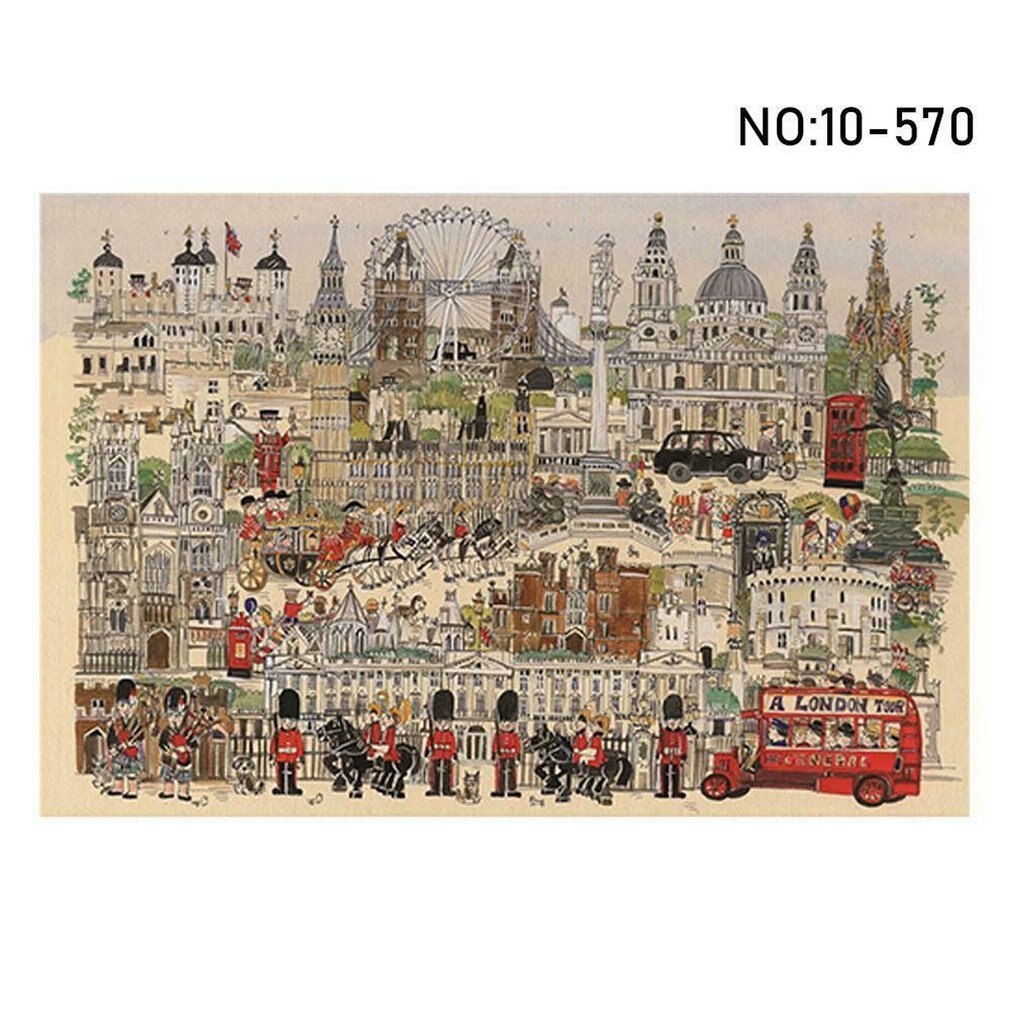 1000 Stuks Van Olieverf Volwassen Intellectuele Puzzel Speelgoed Leren Onderwijs: Freehand London