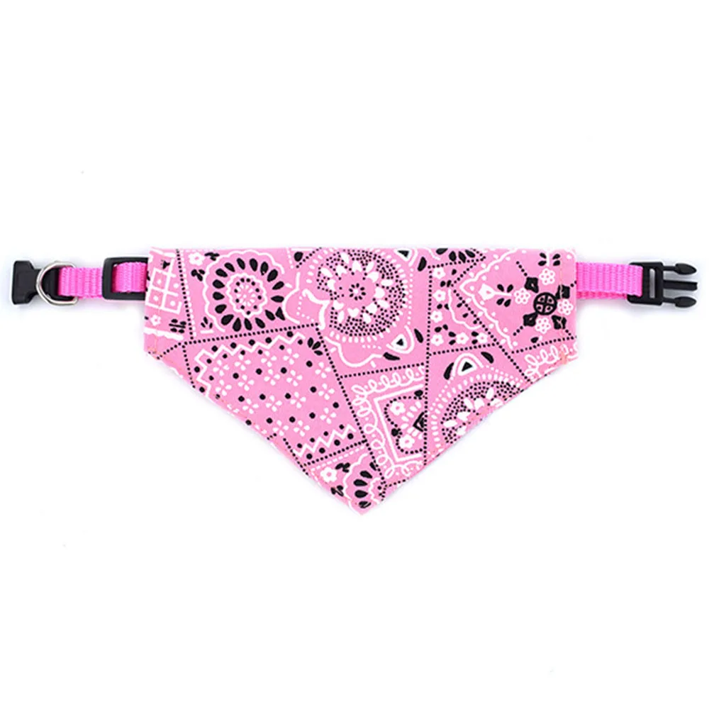 Pañuelo para perro, bufanda para cachorro y gato, collares ajustables para perros pequeños, medianos y grandes, pañuelo para mascotas, Baberos, accesorios de vestir: S / Rosa