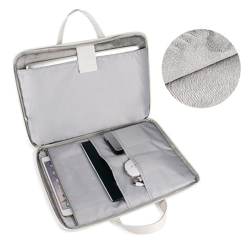 Bolso para ordenador portátil 13,3 14 15,6 pulgadas impermeable PU funda para portátil para Macbook Xiaomi Air Pro 13 15 maletín para ordenador