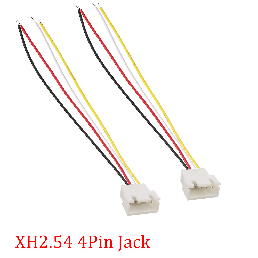 Conector JST Micro XH2.54 3 pines 4 pines conector de Cable paso 2,54mm 26AWG 20CM 3/4P adaptador de Cable de enchufe macho hembra: Multicolor / Bajo 5 Unids