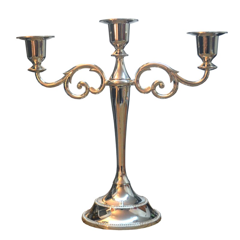 Portavelas nórdico de cobre dorado, moderno, para comedor de noche, mesa de mesa, boda, tres cabezas, Porta Velas, decoración del hogar, BE50CD
