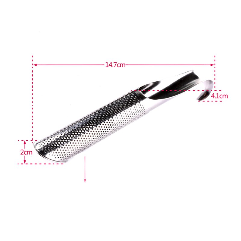 Metalen theezeef voor mok, luxe filter voor puer thee, kruidenthee, accessoires, roestvrijstalen thee-infuserpijp