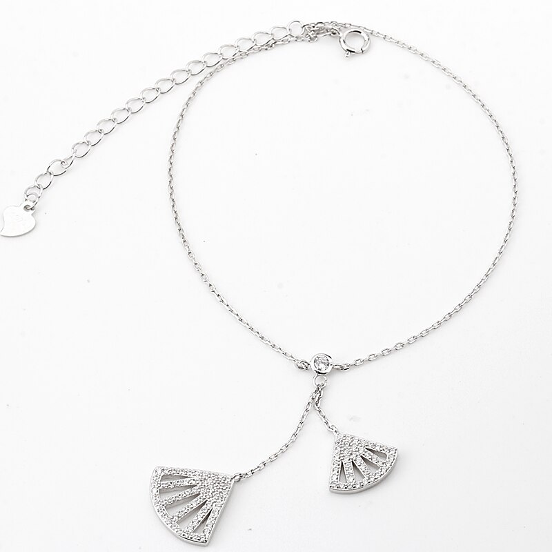 Tobilleras de para mujer, pulsera de plata de ley 925 en la pierna con decoración de concha, sandalias, tobilleras para pies de playa, joyería